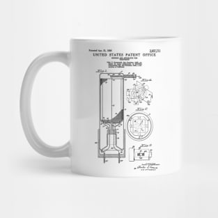 Early Television Patent Black Mug